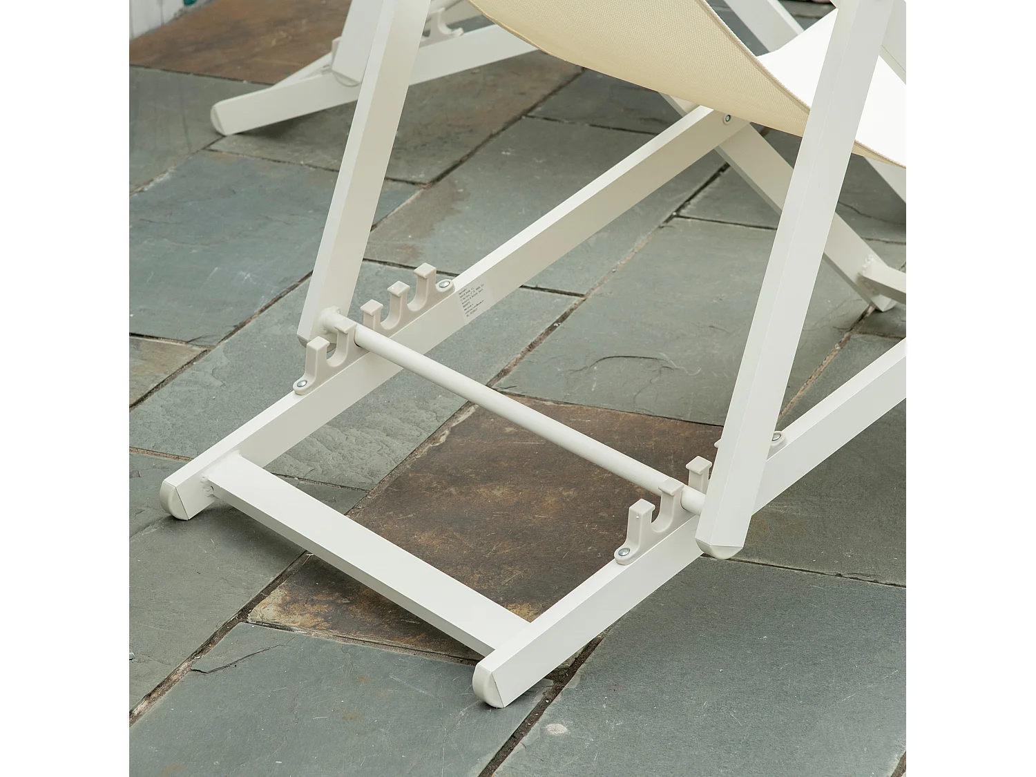 Set 2 sedie sdraio pieghevoli in alluminio 100x60x85 cm