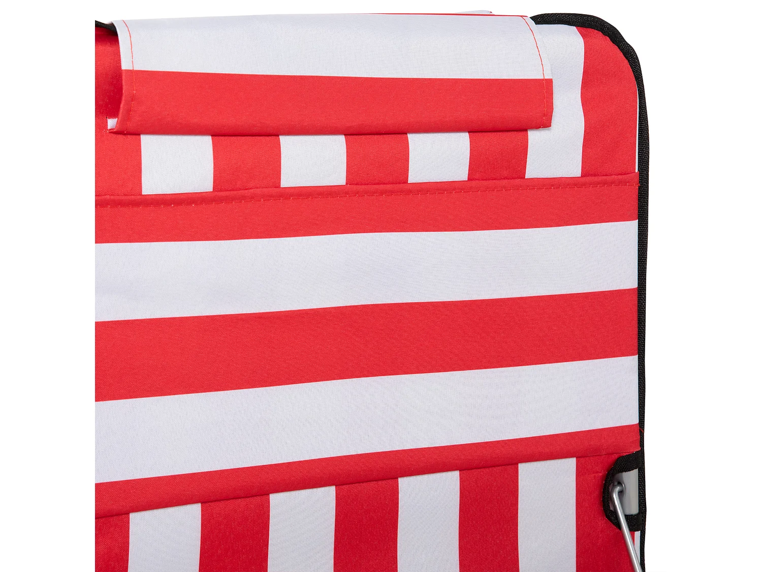 Set 2 lettini mare pieghevoli con schienale regolabile e borsa rosso