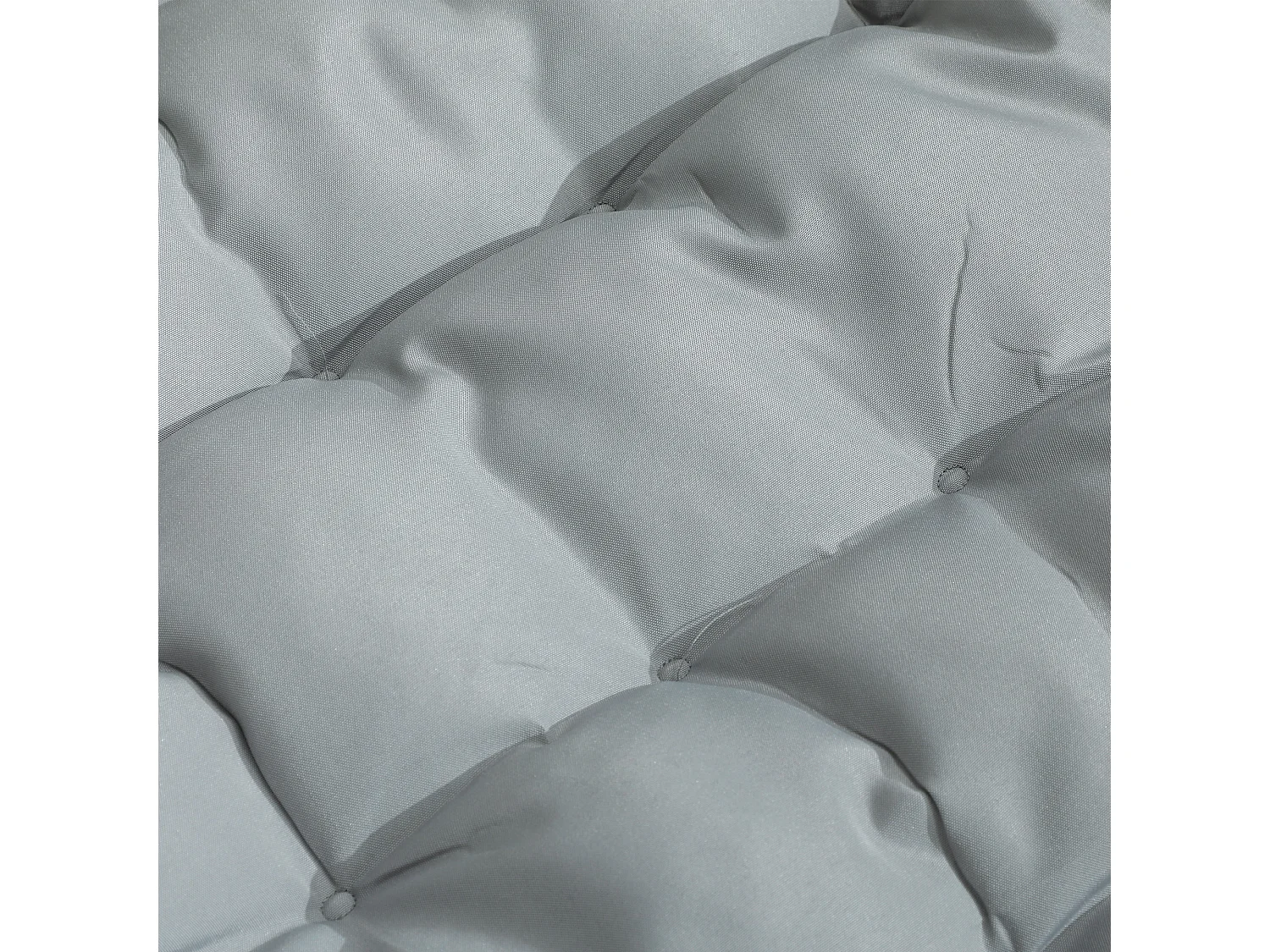 Lettino prendisole pieghevole con cuscino e tasca laterale grigio