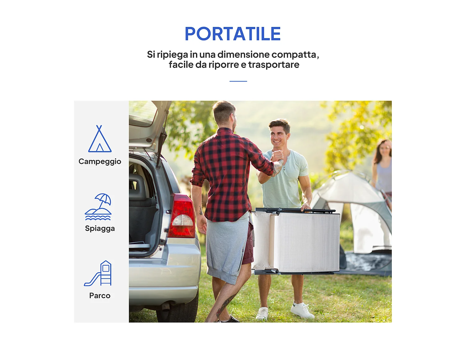 Sdraio da giardino pieghevole con cuscino e schienale 7 reclinazioni