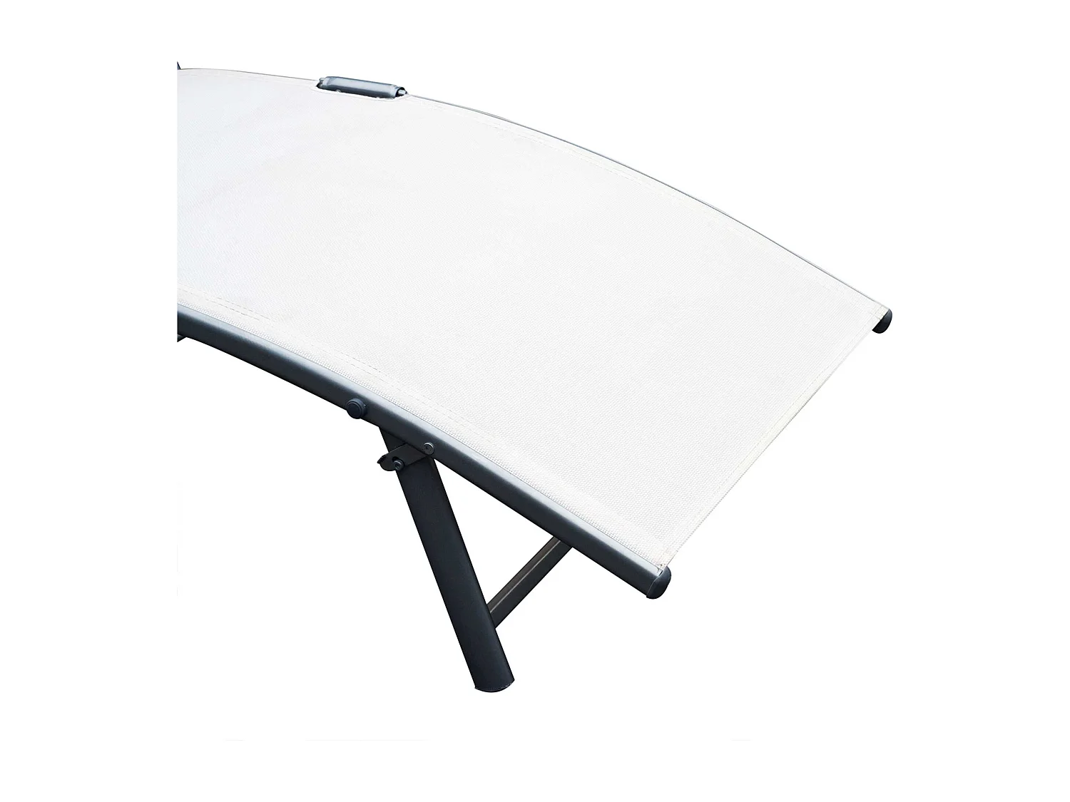 Sdraio da giardino pieghevole con cuscino e schienale 7 reclinazioni