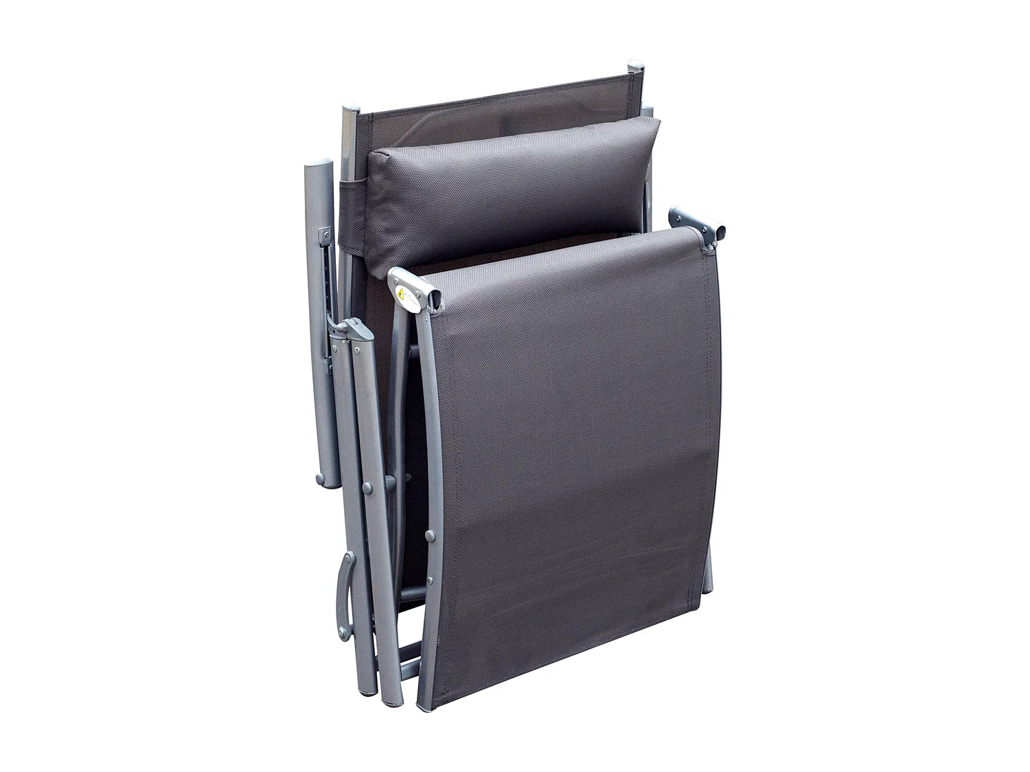 Sedia a Sdraio da Giardino Pieghevole con Cuscino e Schienale Regolabile