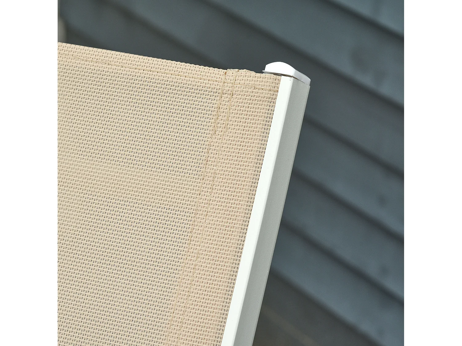 Lettino prendisole con schienale reclinabile su 5 livelli grigio nero