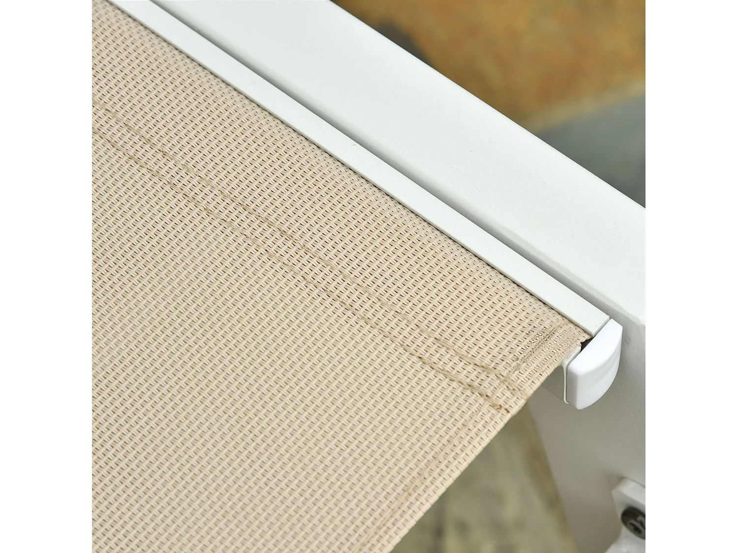 Lettino prendisole con schienale reclinabile su 5 livelli grigio nero