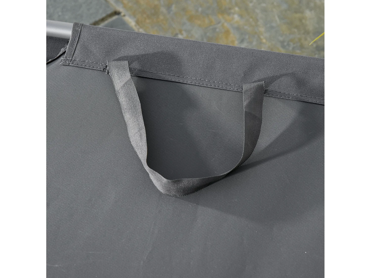 Sdraio Pieghevole con Schienale Regolabile in Tessuto Oxford per Giardino Spiaggia Piscina