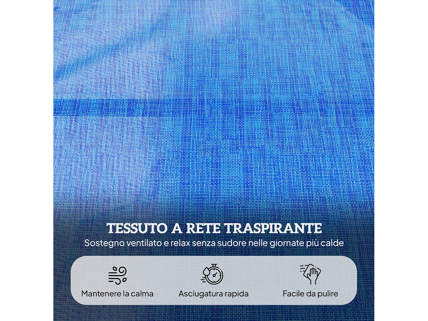 Sdraio da giardino pieghevole con schienale regolabile e foro per viso