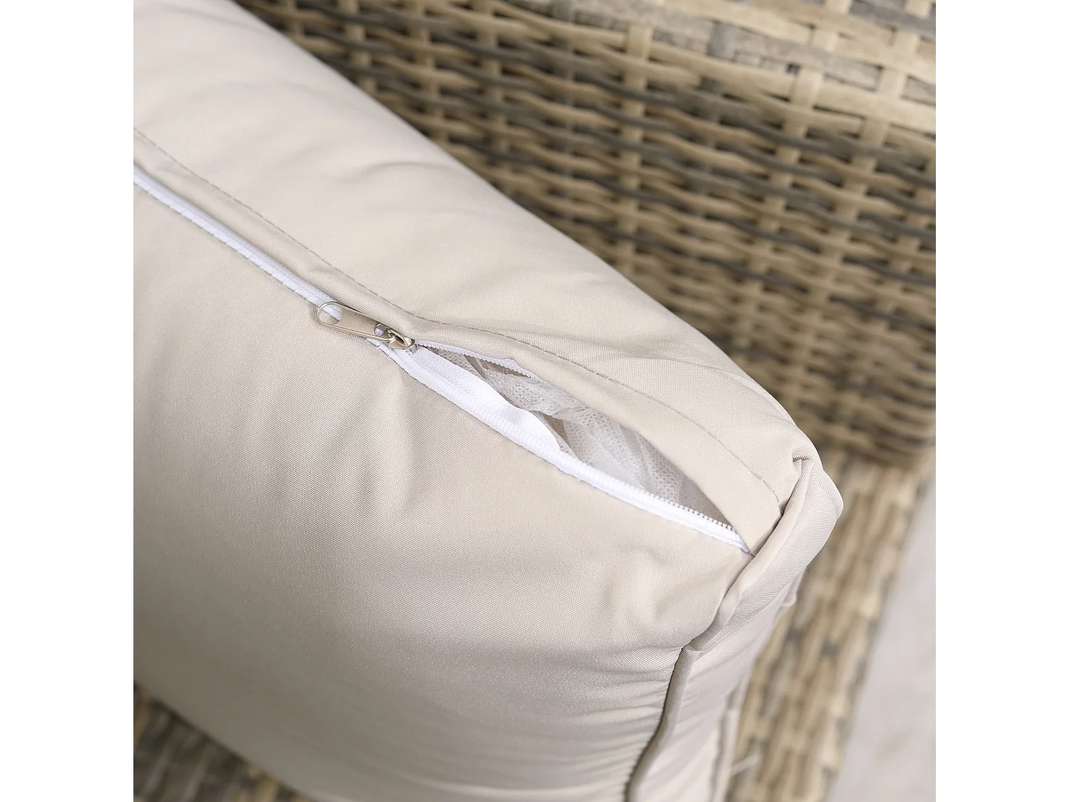 Mobili da giardino 6 pezzi in rattan divani poltrone tavolini