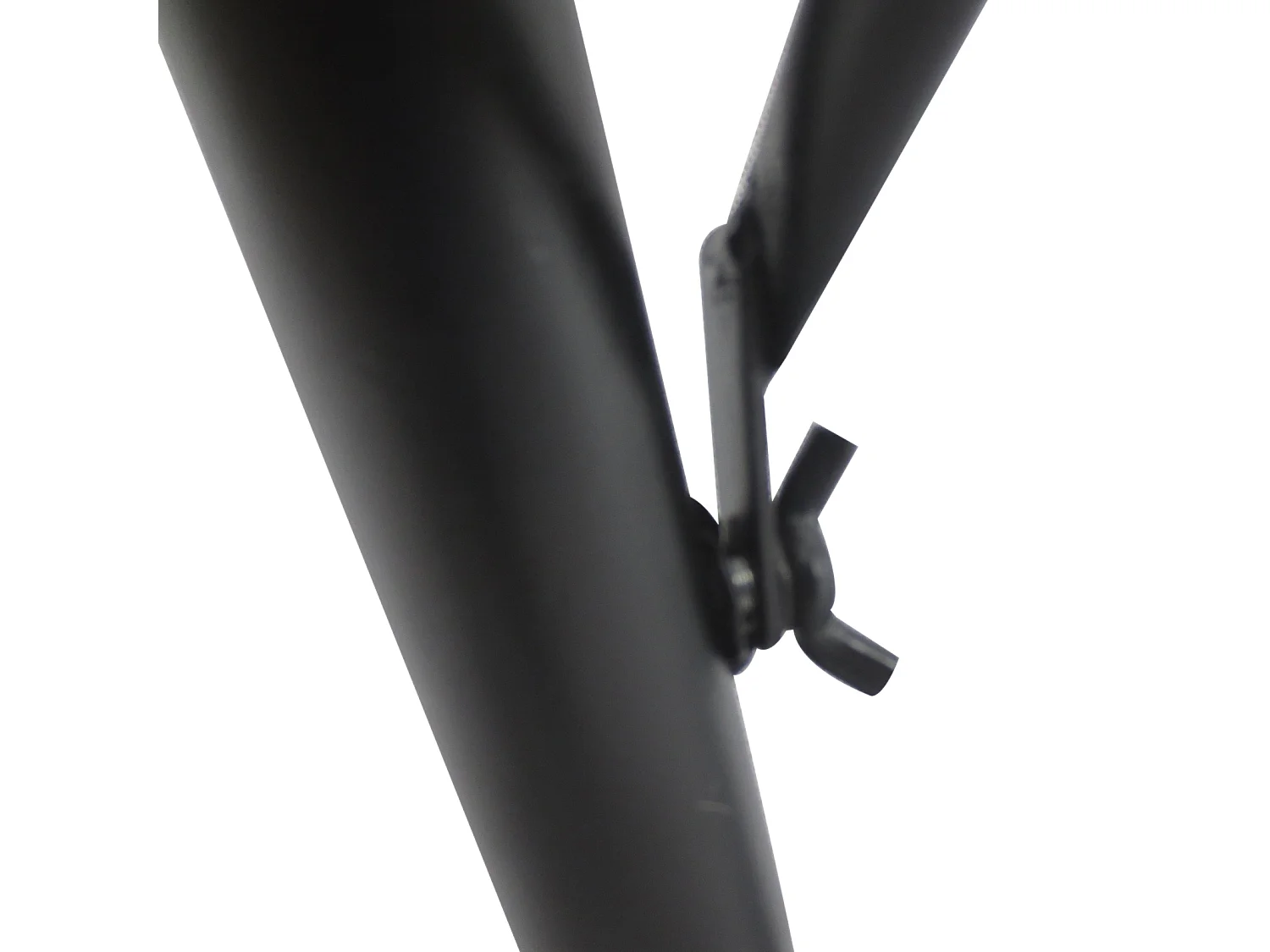 Tavolino da ringhiera pieghevole 3 altezze in metallo nero