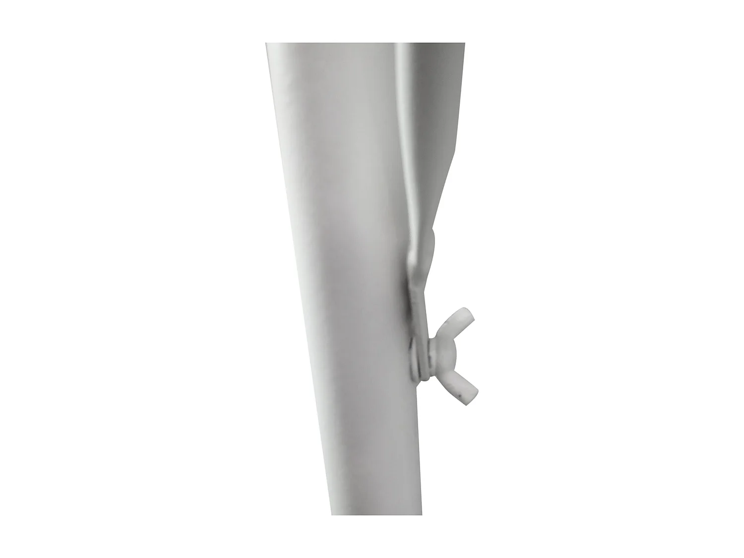 Tavolo da ringhiera altezza regolabile bianco 60x56x50cm