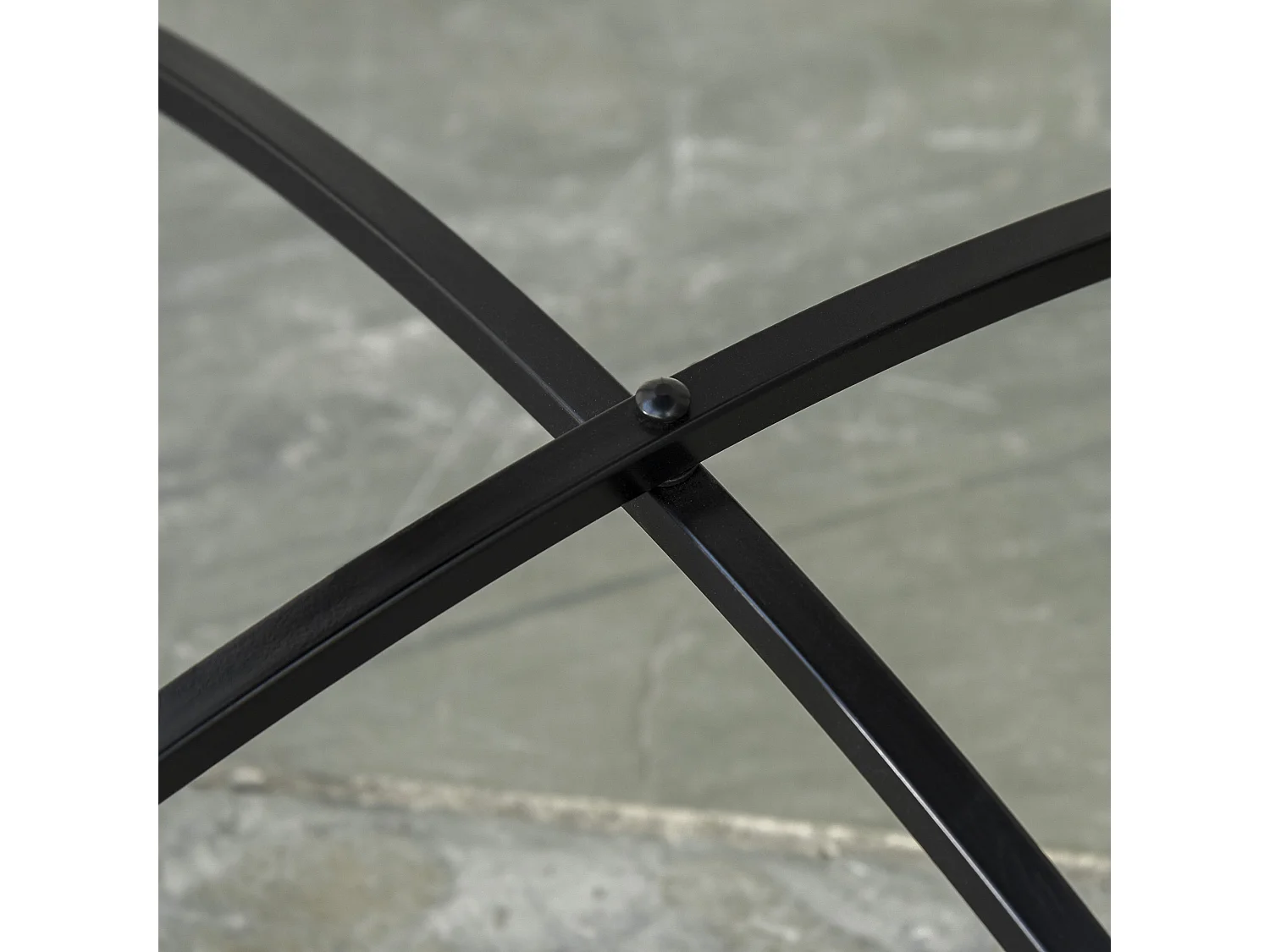 Tavolino da Caffè per Esterni con Piano in Ceramica Mosaico e Struttura in Metallo