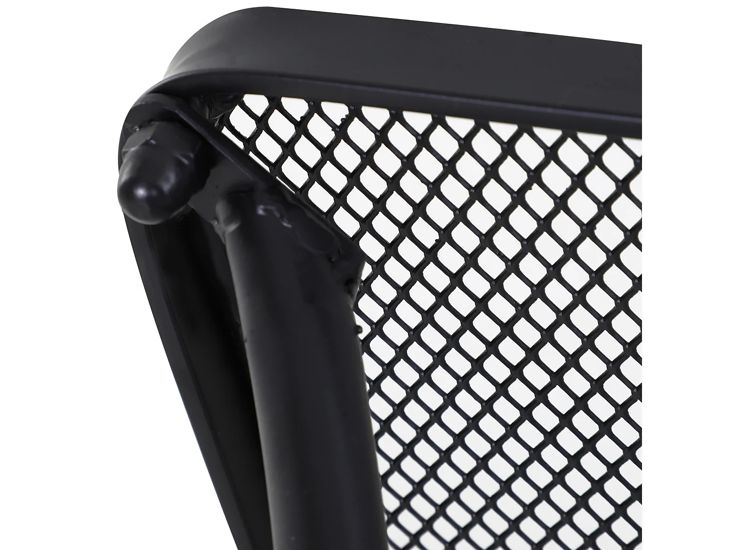 Tavolino da giardino in acciaio piano traforato 45x45x50cm