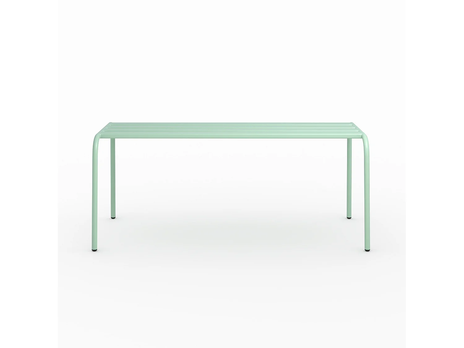 Banc de jardin en métal vert clair 2 personnes - Yumi