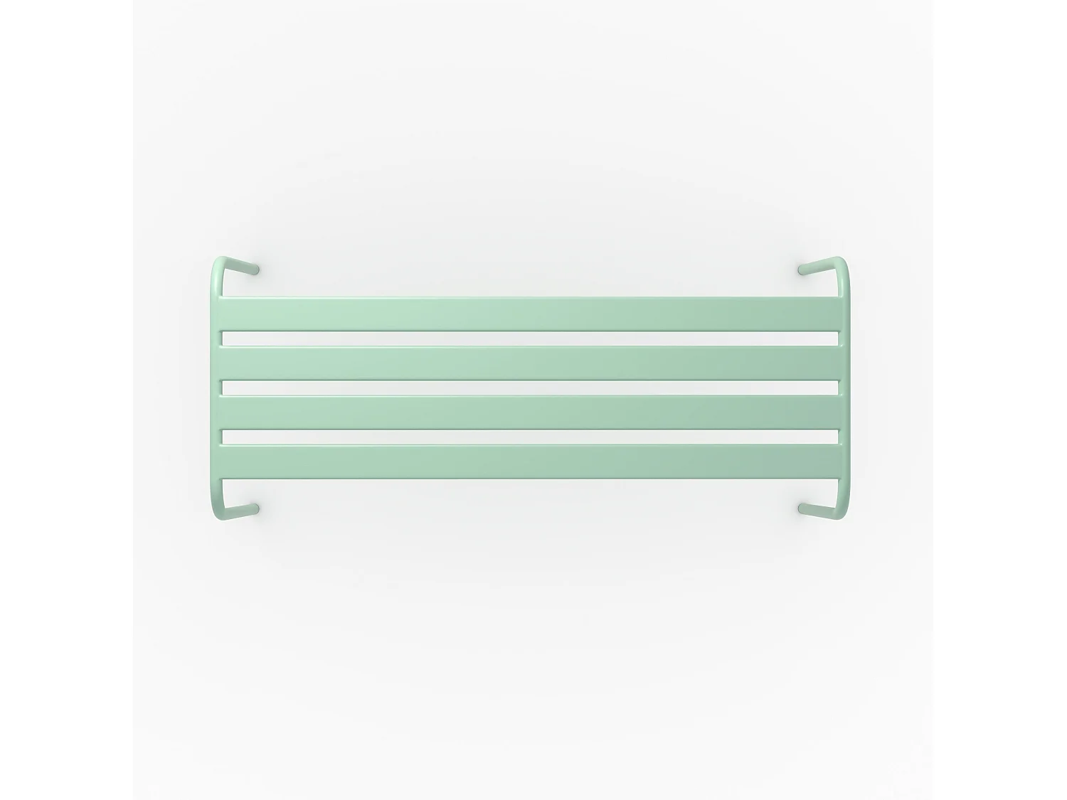 Banc de jardin en métal vert clair 2 personnes - Yumi