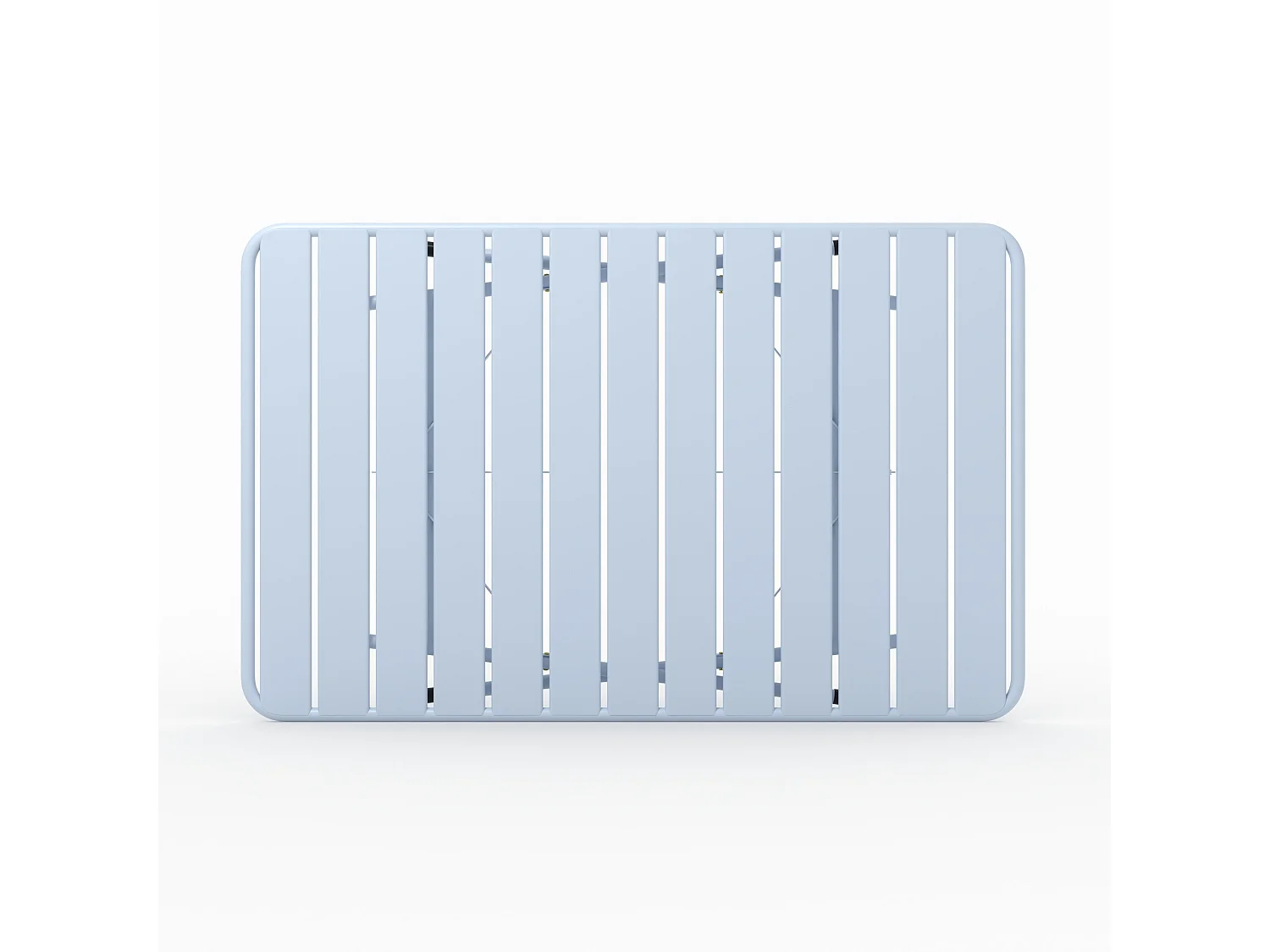 Table de jardin en metal bleu pastel 4 personnes - Yumi