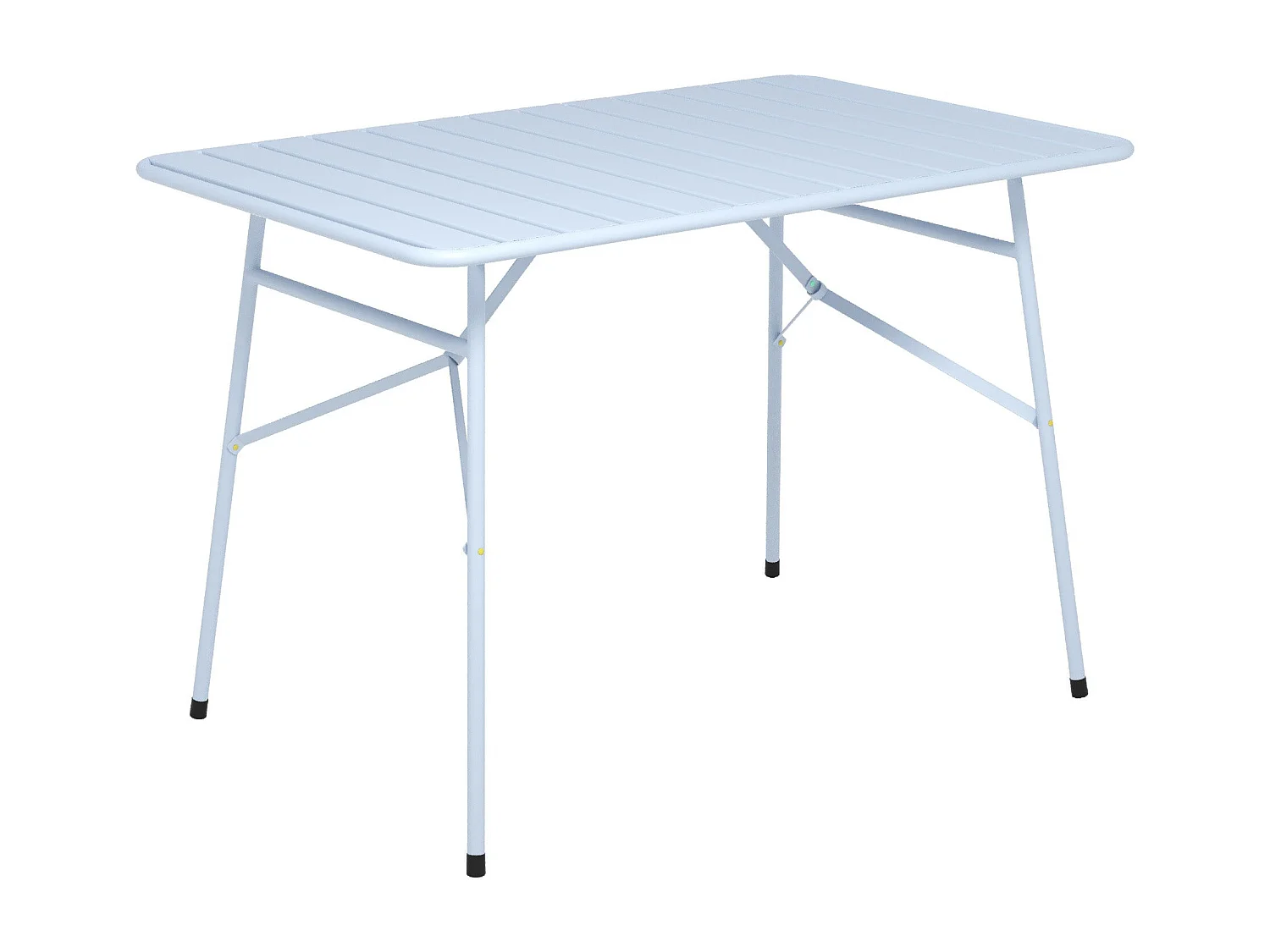 Table de jardin en métal bleu pastel 4 personnes - Yumi