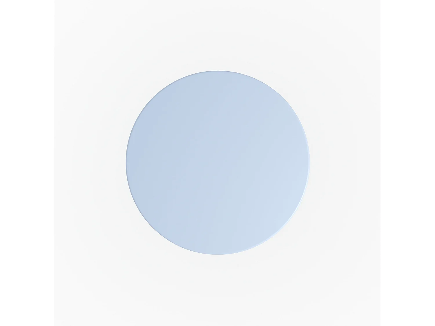 Table de jardin ronde et pliante en métal bleu pastel 2 personnes - Kayla