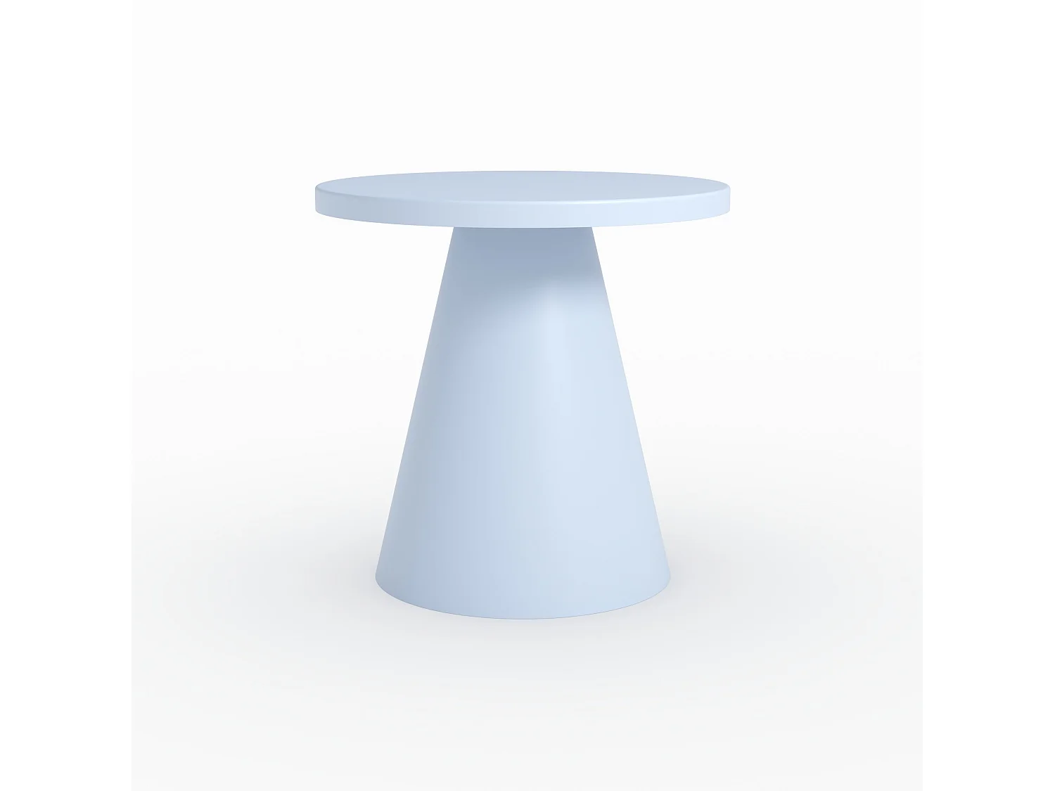 Table d'appoint de jardin en métal bleu pastel D45 cm  - Azuri