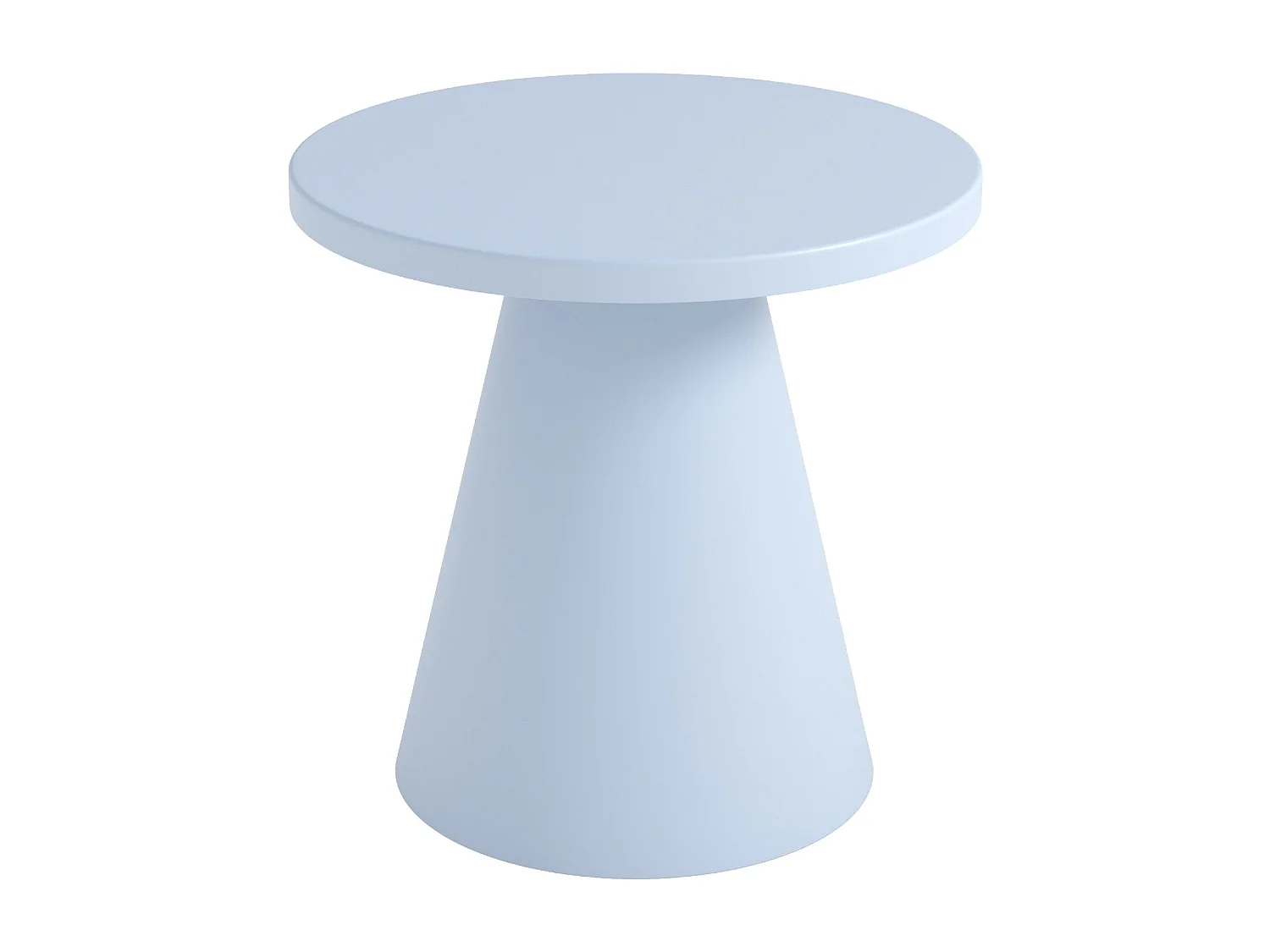 Table d'appoint de jardin en métal bleu pastel D45 cm  - Azuri