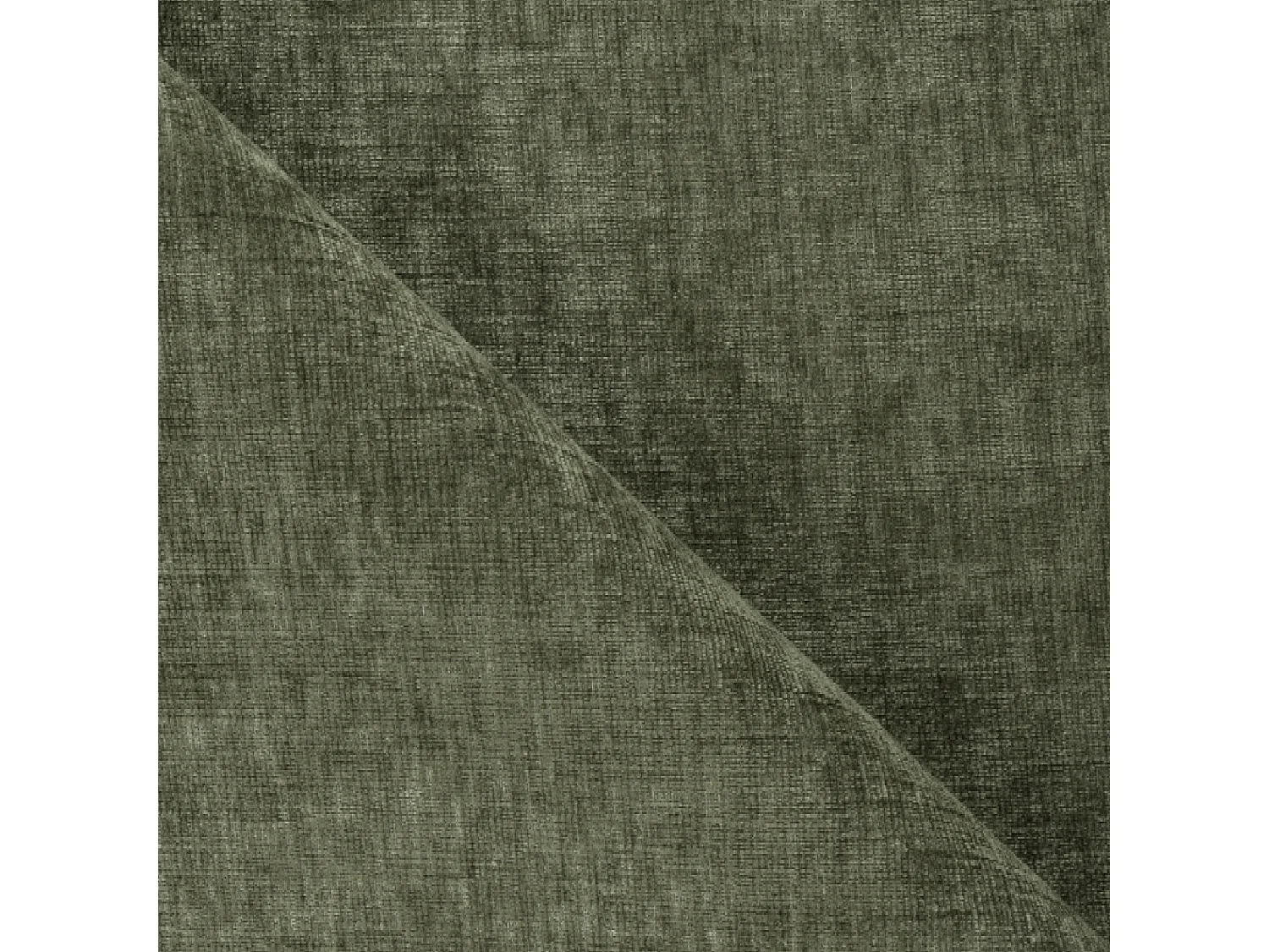 Canapé convertible angle gauche 5 places velours texturé vert sauge YUMA