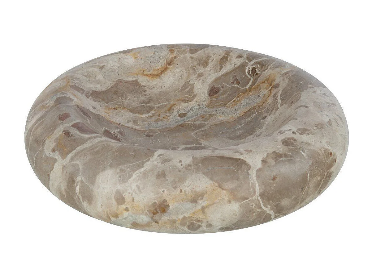 Vide-Poche en Marbre "Bali" 29cm Beige