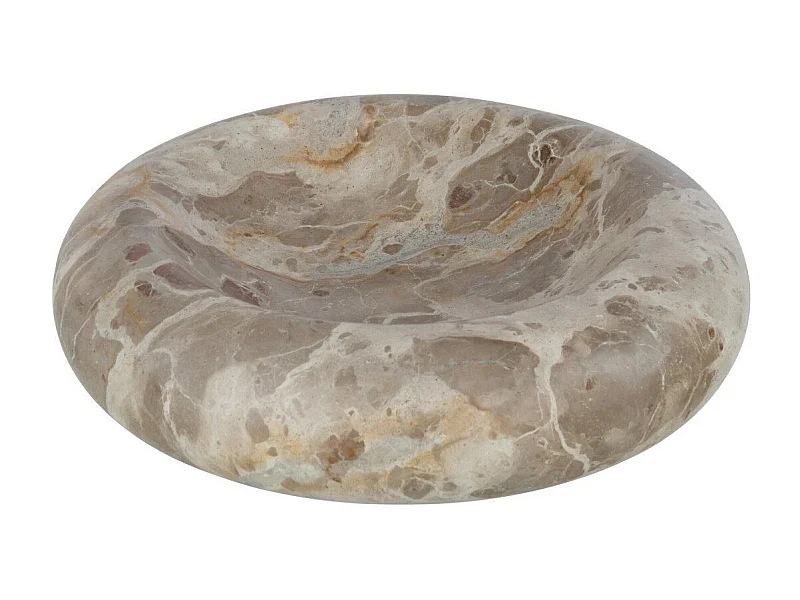 Vide-Poche en Marbre "Bali" 29cm Beige