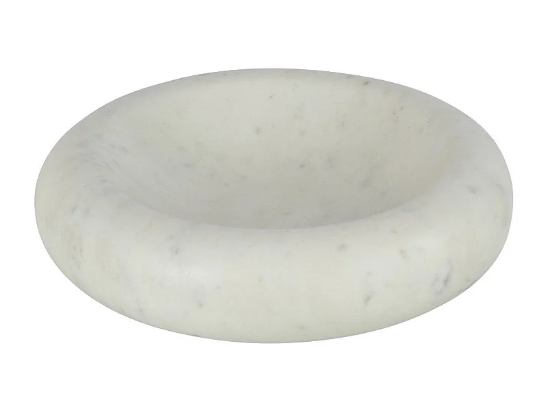 Vide-Poche en Marbre "Puglia" 29cm Blanc