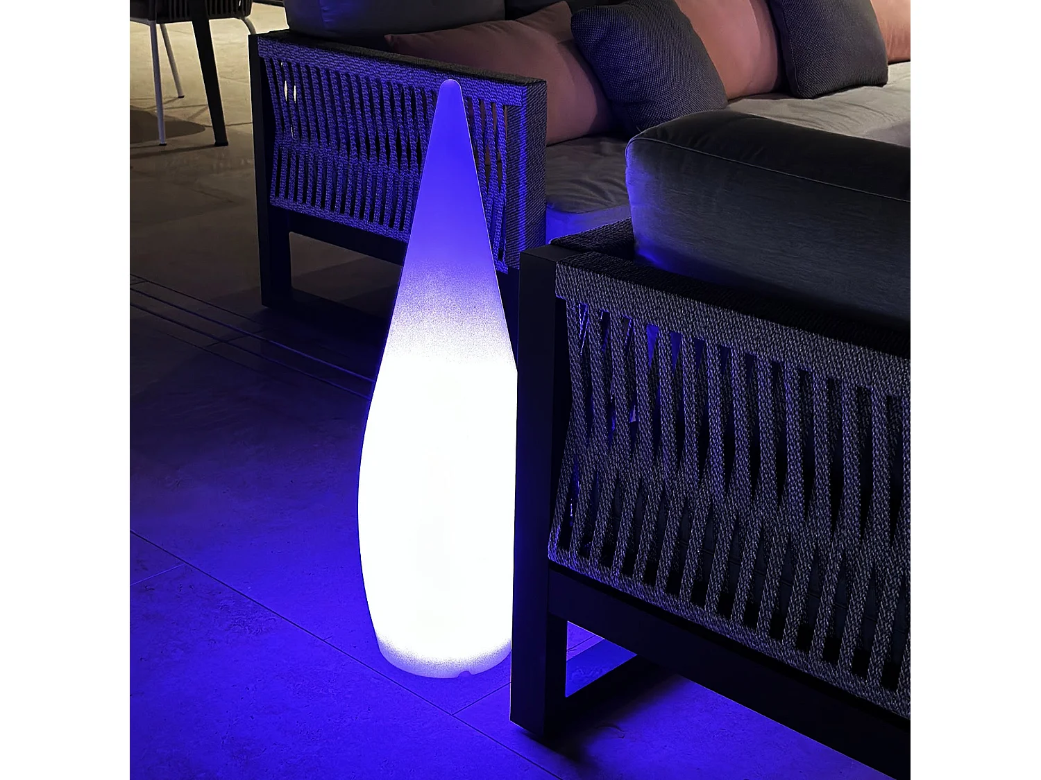 Lampadaire solaire CLASSY RGB H80cm