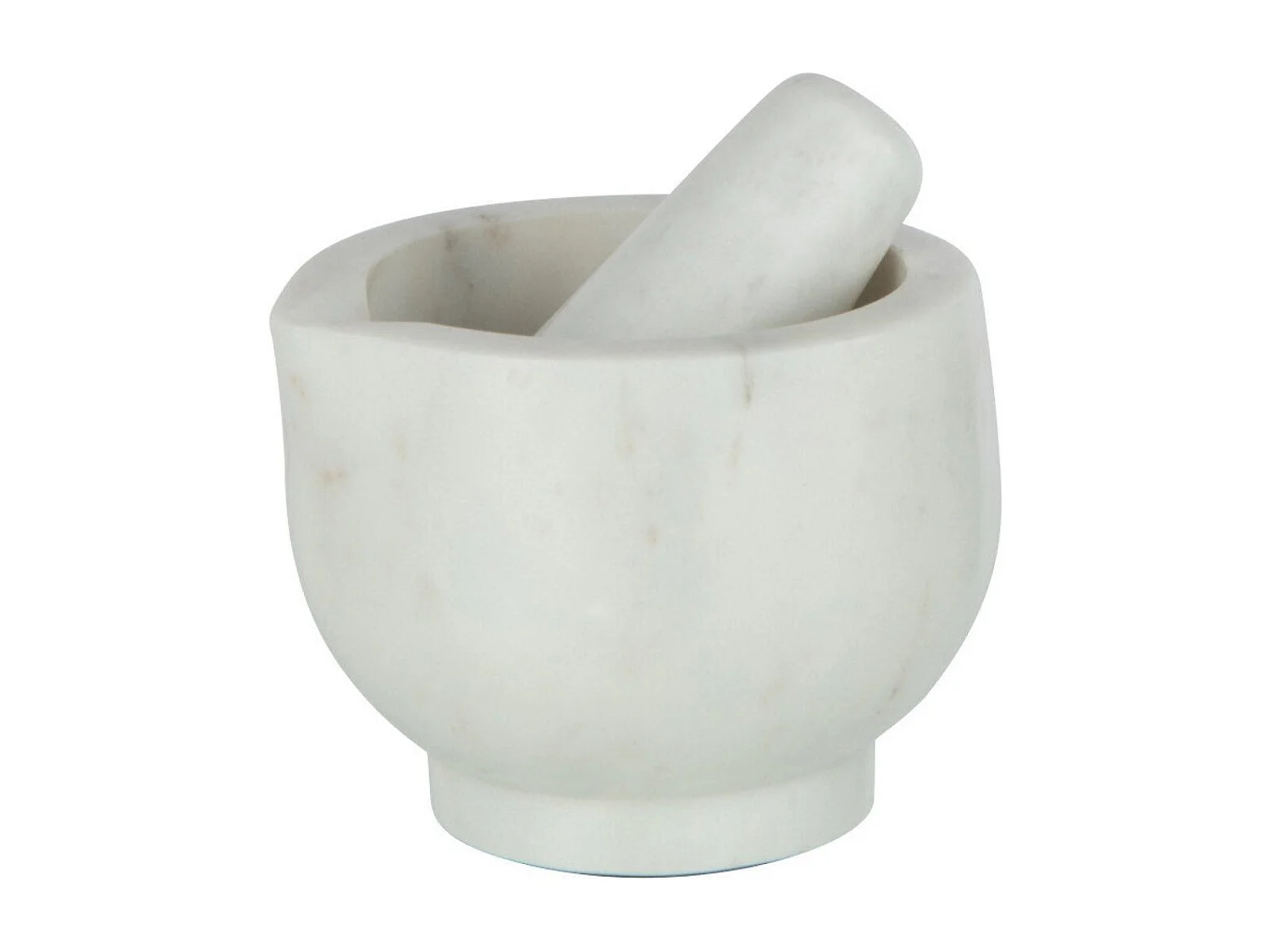 Mortier & Pilon en Marbre "Puglia" 12cm Blanc