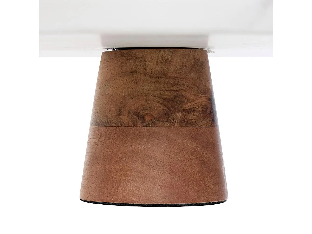 Présentoir à Gâteaux sur Pied "Marbre" 25cm Blanc