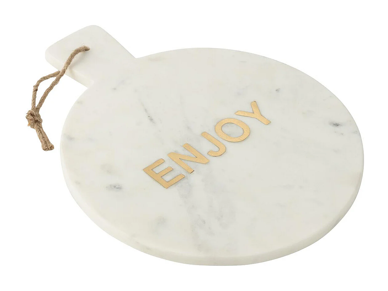 Planche de Présentation en Marbre Enjoy "Marci" 38cm Blanc