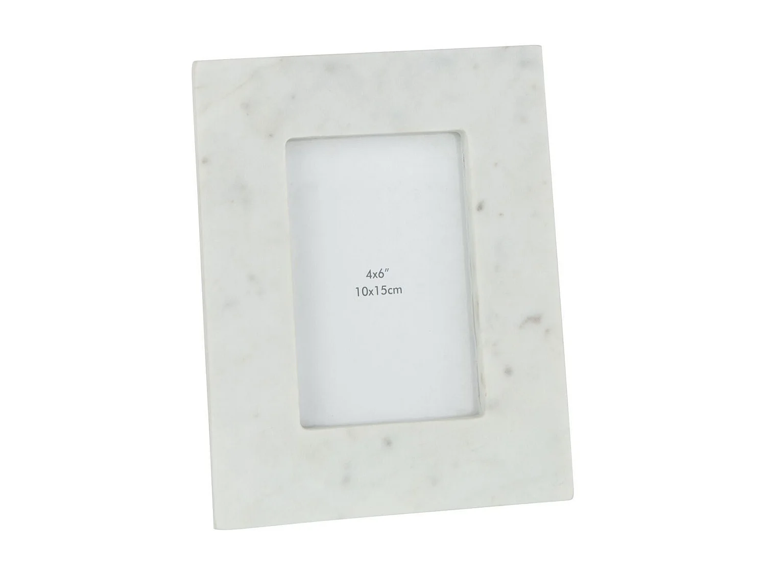 Cadre Photo Déco "Marbre" 10x15cm Blanc