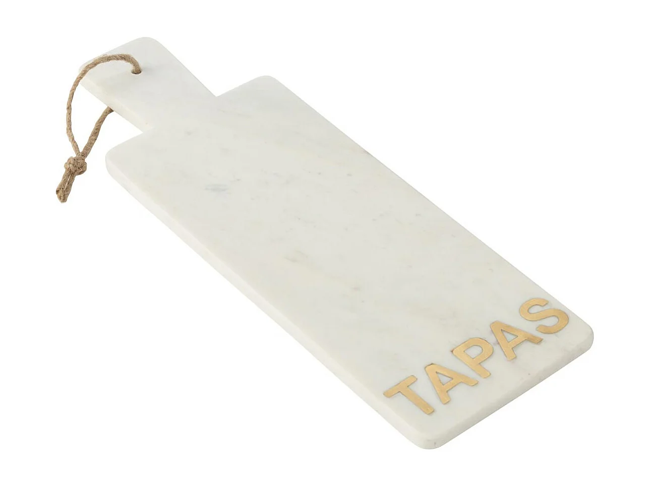 Planche de Présentation en Marbre Tapas "Marci" 48cm Blanc