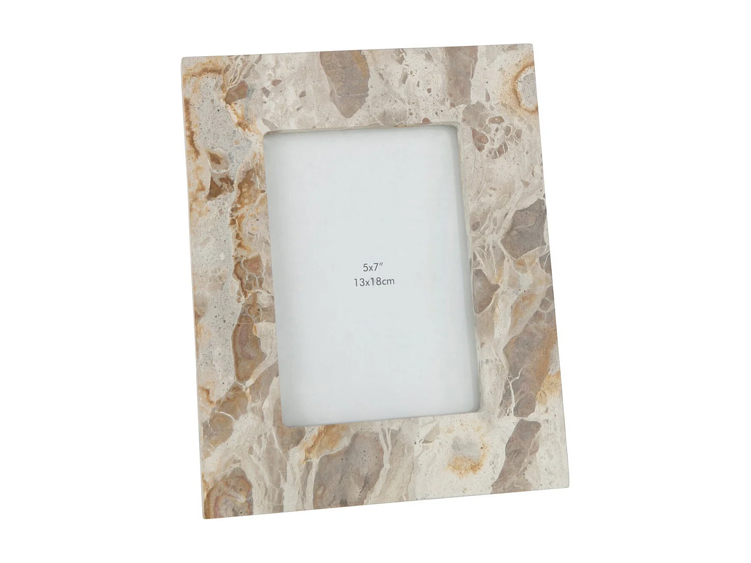 Cadre Photo Déco "Marbre" 13x18cm Beige