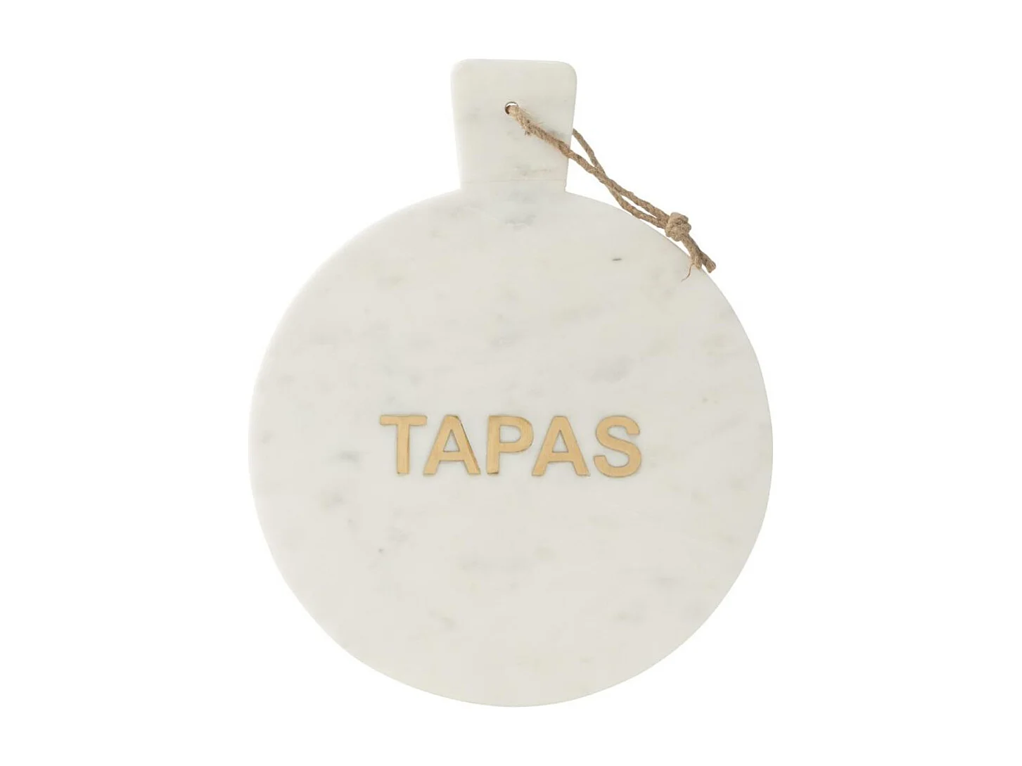 Planche de Présentation en Marbre Tapas "Marci" 38cm Blanc