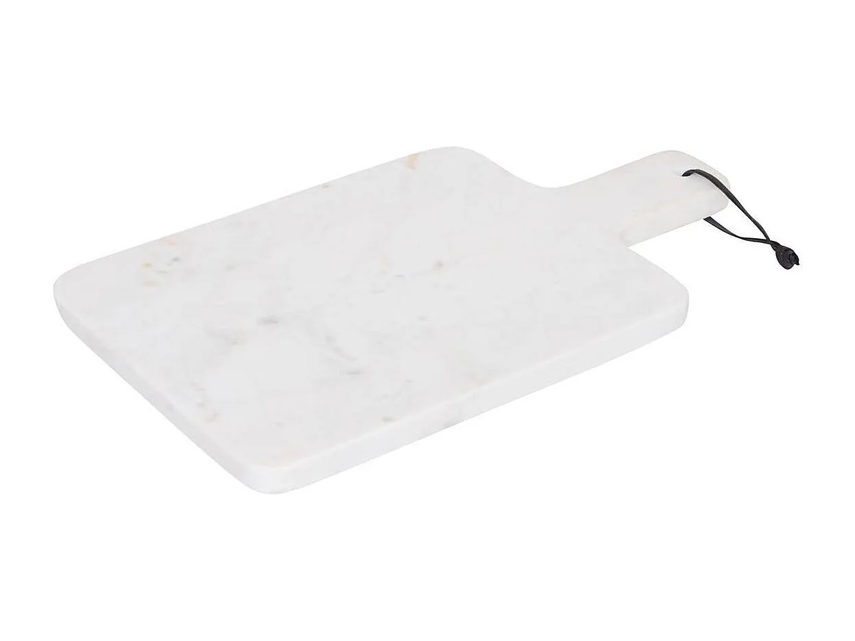 Planche de Présentation en Marbre "Morris" 36cm Blanc