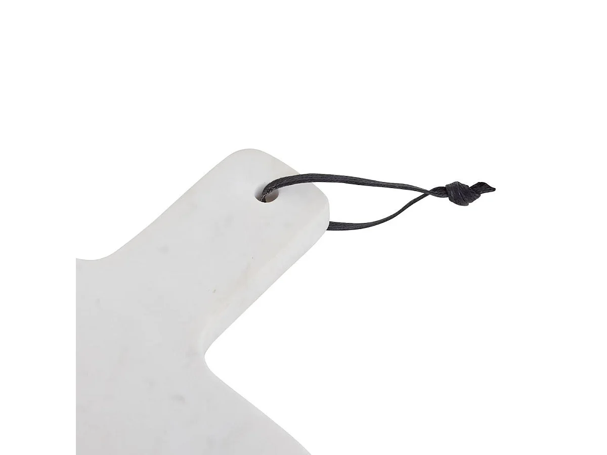 Planche de Présentation en Marbre "Morris" 36cm Blanc