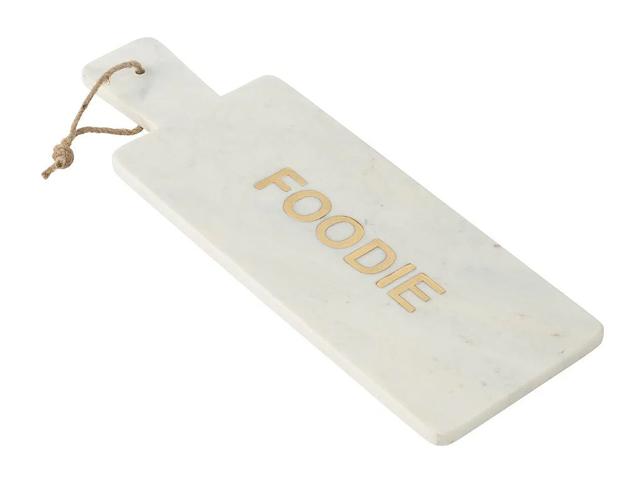 Planche de Présentation en Marbre Foodie "Marci" 48cm Blanc