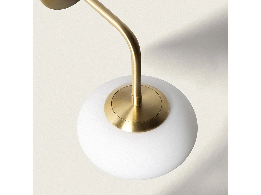 Kriss - Applique murale en verre et métal - Laiton