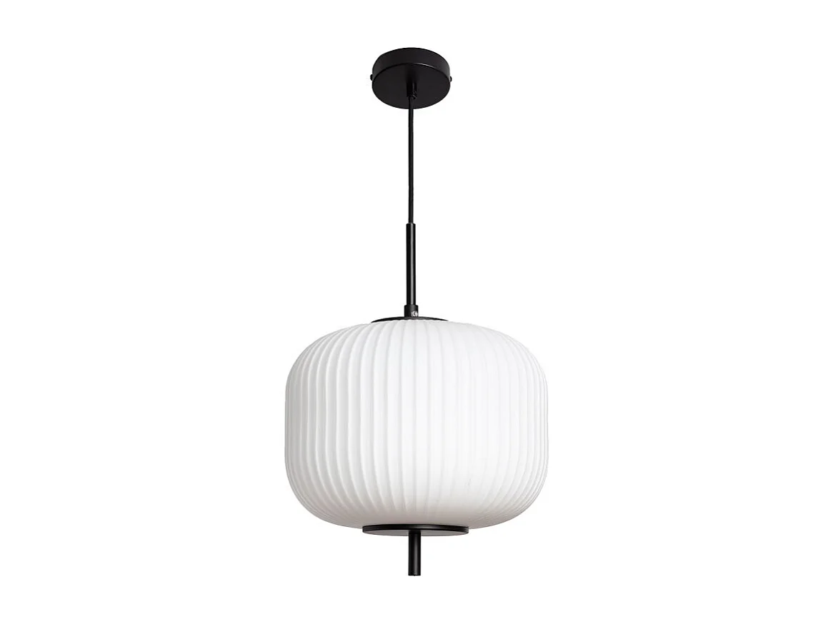 Vind - Suspension ronde en verre ø30cm - Blanc