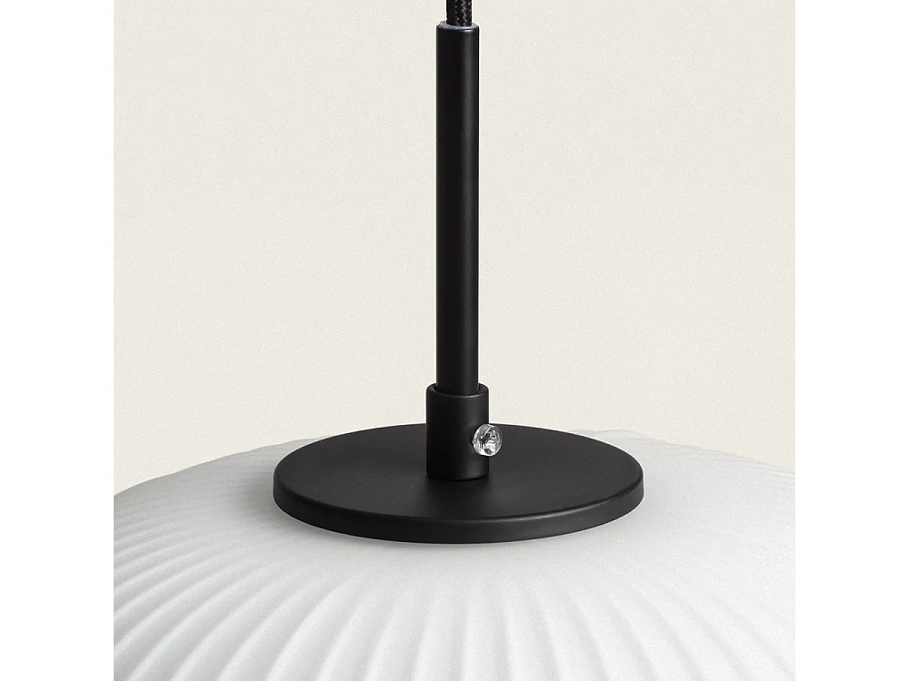 Vind - Suspension ronde en verre ø30cm - Blanc