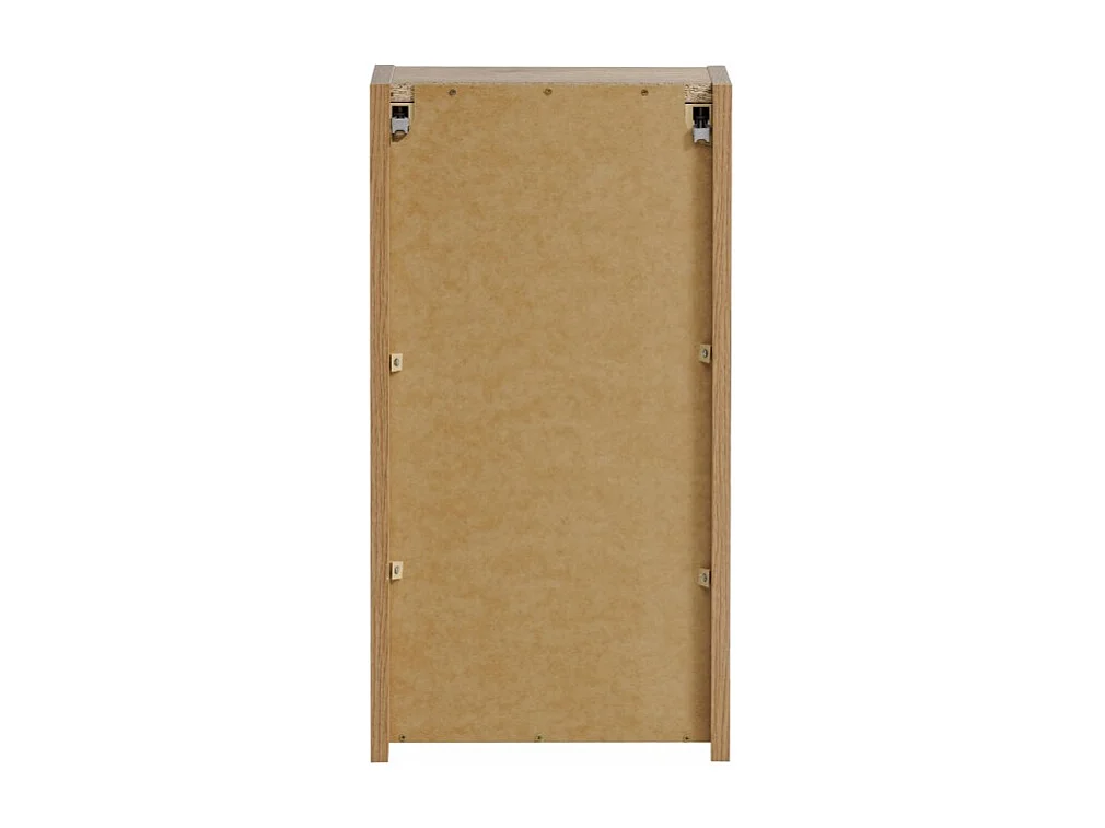 Mueble de almacenamiento para baño VANO – 1 puerta – Color roble – L30 × P57 × H18 cm – Para colgar