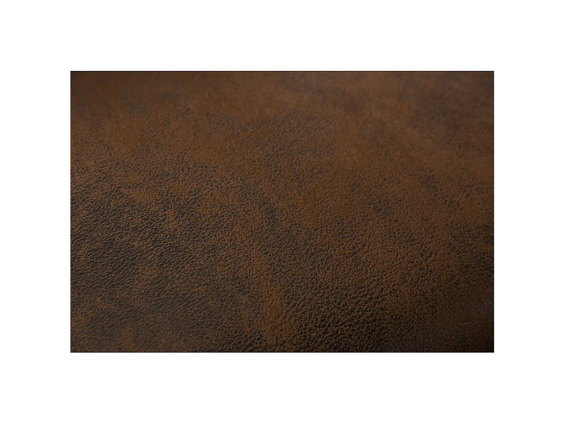 Canapé d'angle VELENA marron – Canapé baroque en microfibre avec structure en bois massif