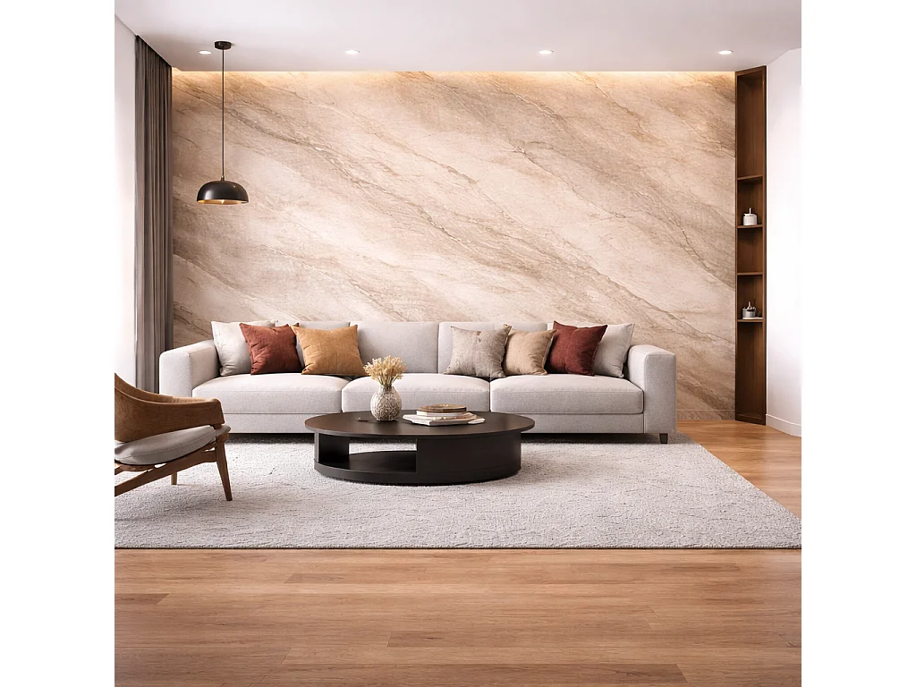 Revêtement mural effet pierre minérale PROTOCOLE HOME 120x50 cm - pack 8 plaques