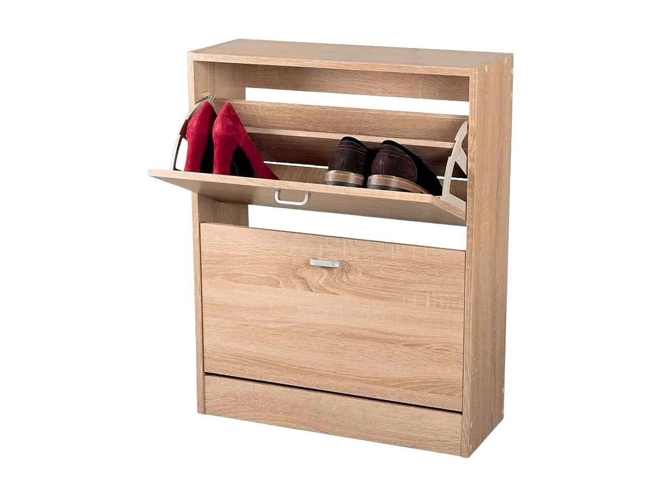 Zapatero Boreal 2 puertas abatibles 6 pares cambria 80x63x24  cm