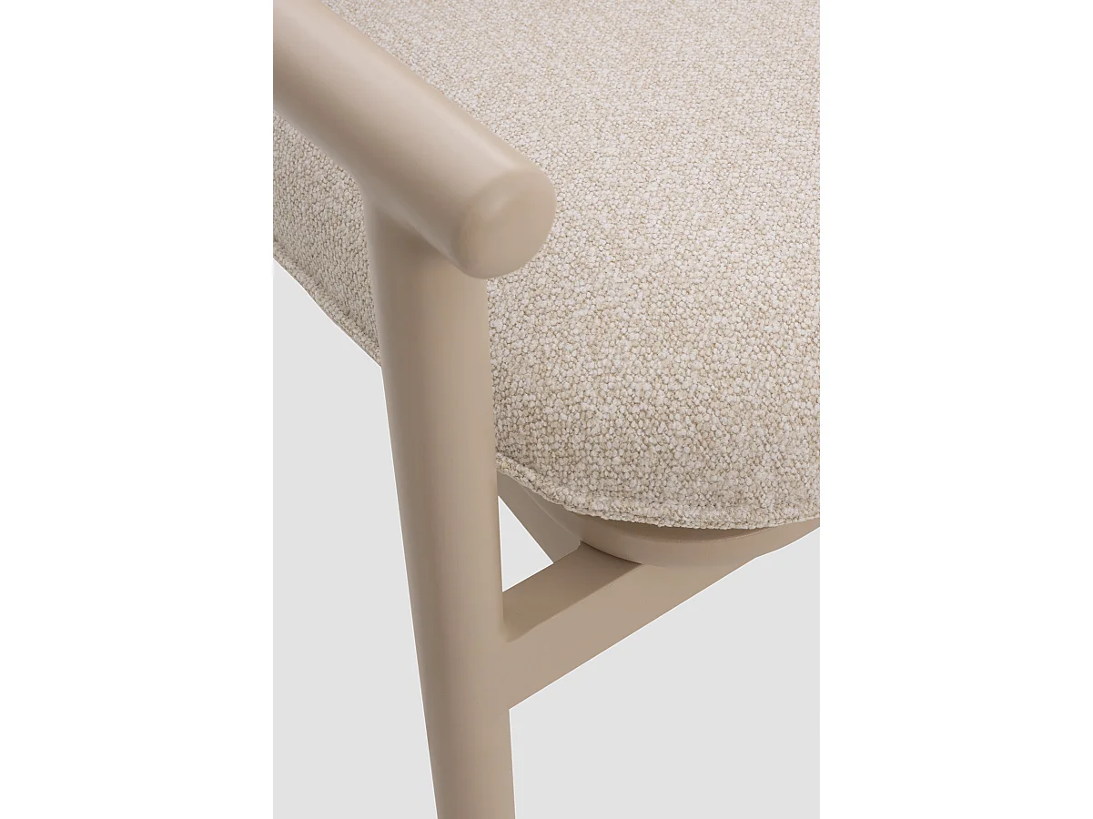 Sofa aus Aluminium und zweifarbiger Kunstfaser mit Kissen