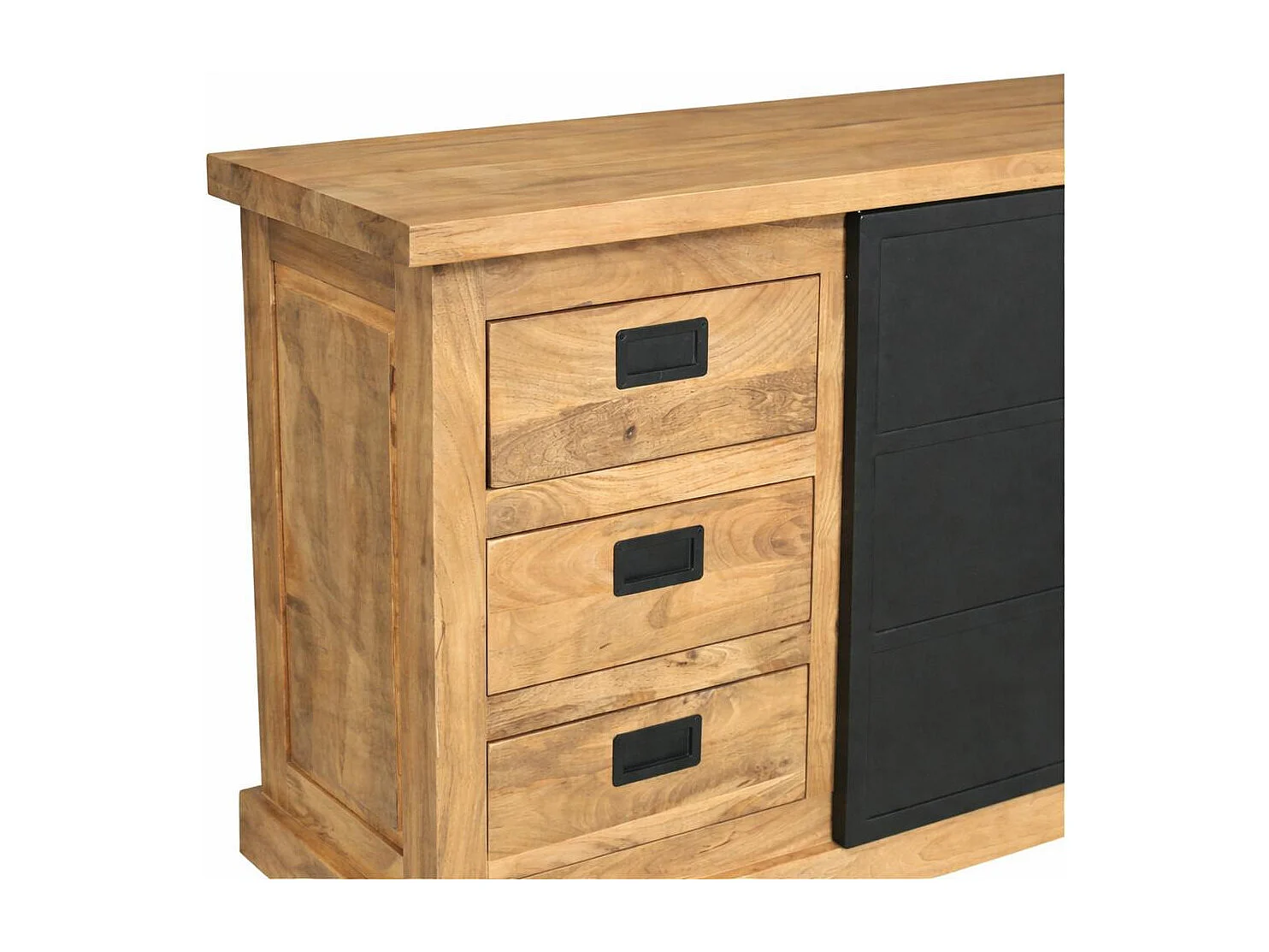 Buffet industriel moderne à porte coulissante 160 cm CEYLAN