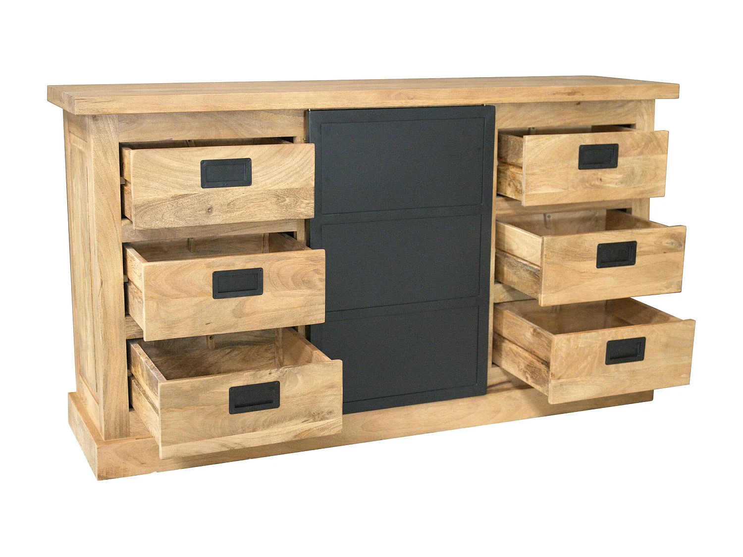 Buffet industriel moderne à porte coulissante 160 cm CEYLAN