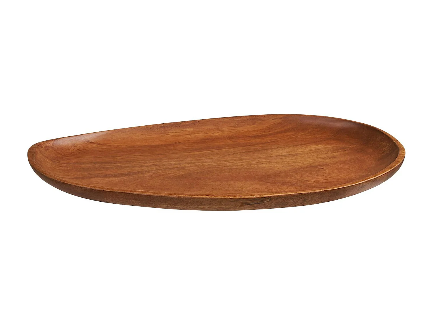 Plateau décoratif bois d'acacia forme organique