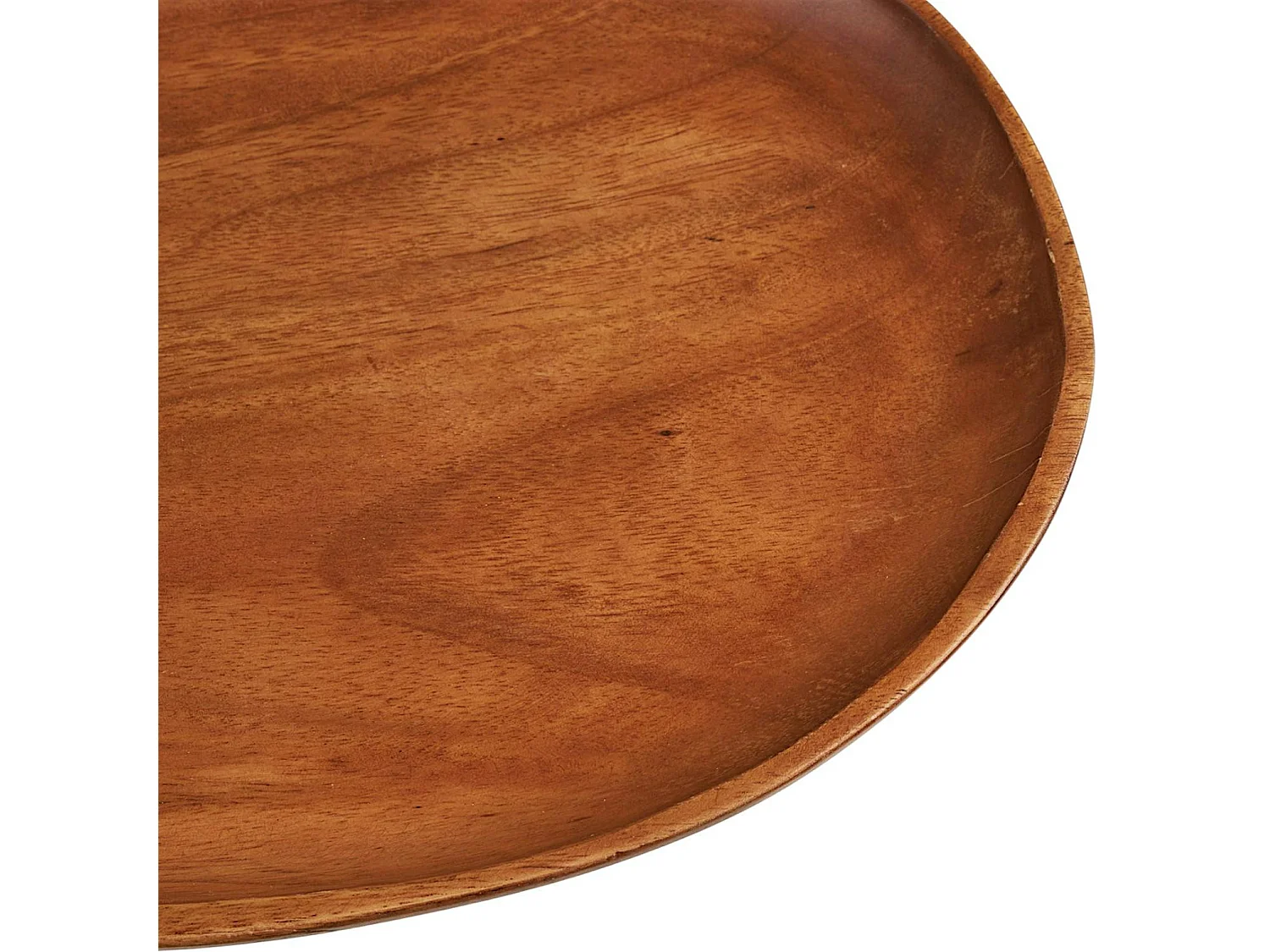 Plateau décoratif bois d'acacia forme organique