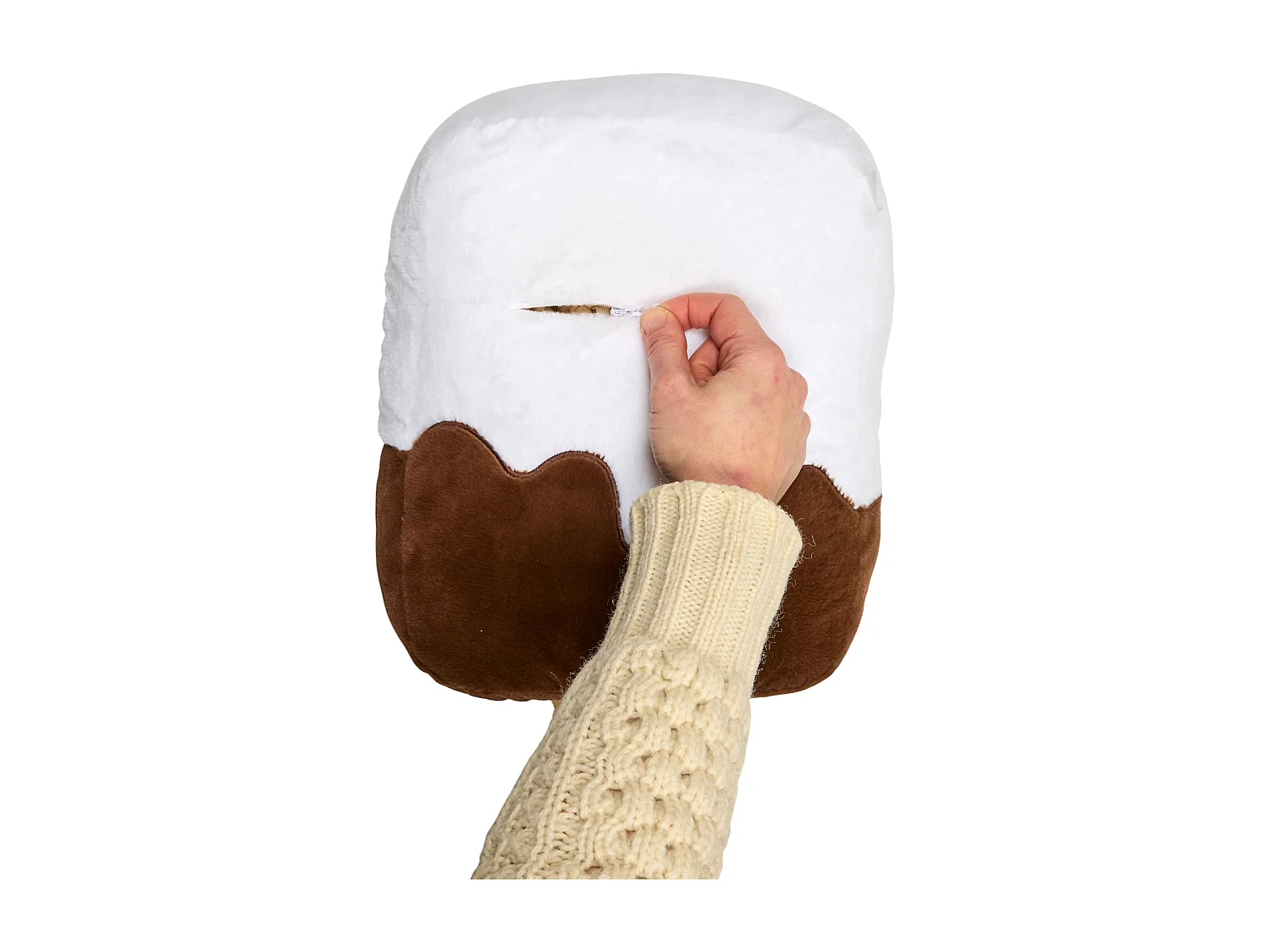 Peluche - THE CONCEPT FACTORY - Glace Kawaii - Micro Ondable - Blanc